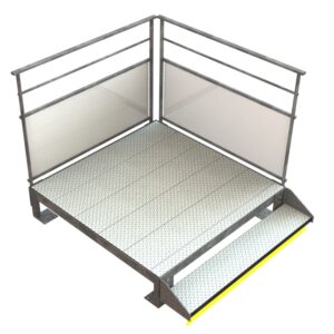 Escalier PMR à 1 marche