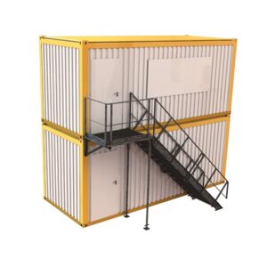 Escalier droit pour construction modulaire