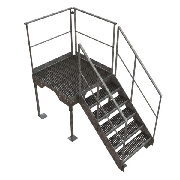 Escalier Code du travail à cinq marches