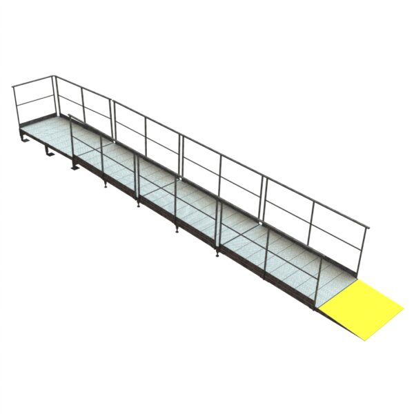 Rampe d'accès modulaire pour 38 cm de franchissement