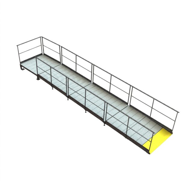 Rampe modulaire à 3 modules pour un franchissement de 34 cm